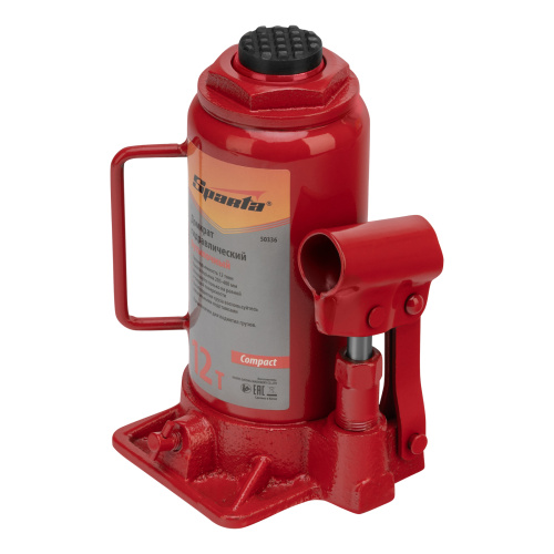 Домкрат гидравлический бутылочный 12 т, h подъема 205-400 мм Sparta Compact по ценам производителя в Санкт-Петербурге с доставкой по всей России
