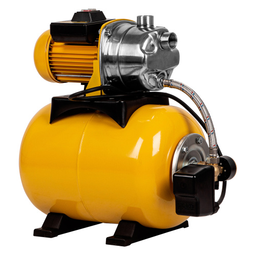 Насосная станция PS1000Х, 1000 Вт, 3500 л/ч, ресивер 24 л, подъем 44 м, нержавейка Denzel по ценам производителя в Санкт-Петербурге с доставкой по всей России