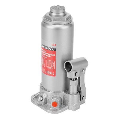 Домкрат гидравлический бутылочный, 8 т, высота подъема 230-457 мм Matrix купить в Москве с доставкой по всей России | ProtosMarket.ru