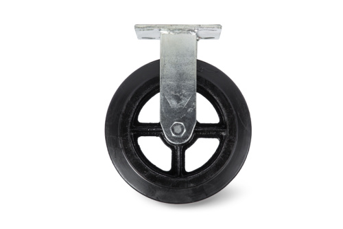 Колесо большегрузное неповоротное FCd 80 200 мм обрезиненное (F) купить в Москве с доставкой по всей России | ProtosMarket.ru