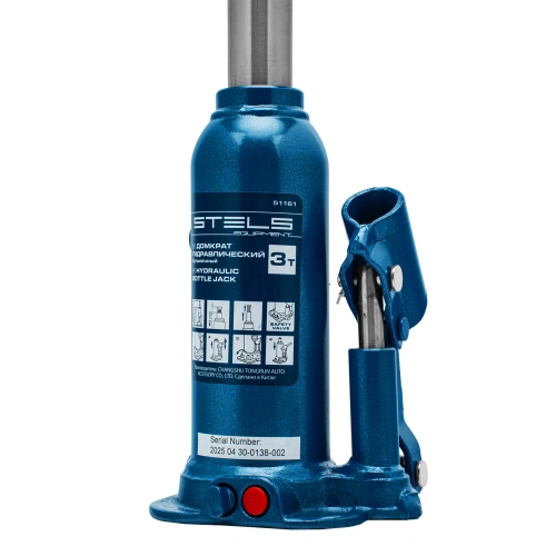 Домкрат гидравлический бутылочный, 3 т, h подъема 188-363 мм Stels по ценам производителя в Санкт-Петербурге с доставкой по всей России
