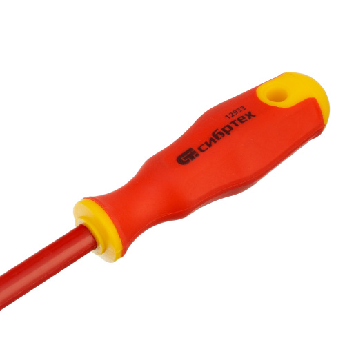 Отвертка диэлектрическая SL5.5 х 125 мм, CrV, до 1000 В, двухкомпонентная рукоятка Сибртех купить в Москве с доставкой по всей России | ProtosMarket.ru