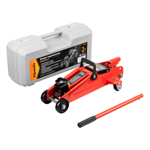 Домкрат гидравлический подкатной, 2 т, h подъема 125-300 мм, в пластиковом кейсе Sparta по ценам производителя в Санкт-Петербурге с доставкой по всей России