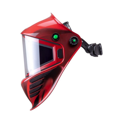 Маска сварщика КОРУНД МЕГА красная (ф-р MEGA LED) в коробке по ценам производителя в Санкт-Петербурге с доставкой по всей России