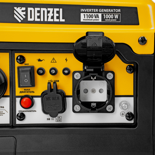 Генератор инверторный GS-1100iF, 1,1 кВт, 230 В, ручной старт DENZEL по ценам производителя в Санкт-Петербурге с доставкой по всей России