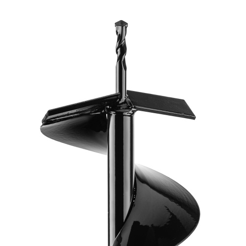 Шнек для грунта E-150, диаметр 150 мм, длина 800 мм,соединение 20 мм, несъемный нож Denzel по ценам производителя в Санкт-Петербурге с доставкой по всей России