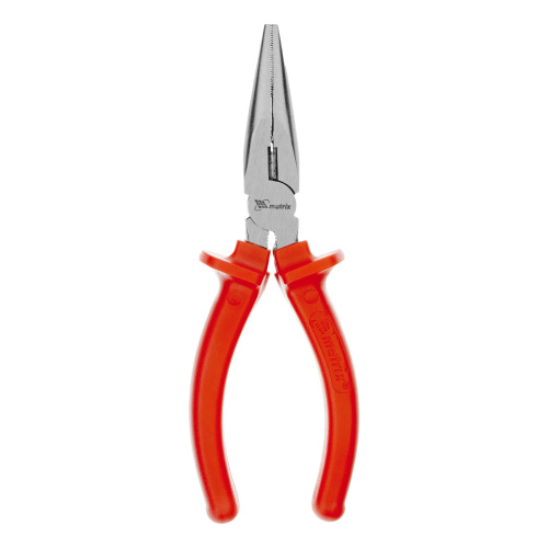 Длинногубцы прямые Econom, 160 мм, шлифованные, пластмассовые рукоятки Matrix купить в Москве с доставкой по всей России | ProtosMarket.ru