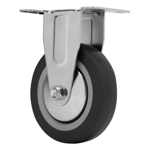 Колесо неповоротное D 100 мм, крепление  платформенное Сибртех купить в Москве с доставкой по всей России | ProtosMarket.ru