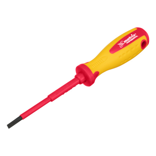 Отвертка Insulated, SL4 x 100 мм, CrMo, до 1000 В, двухкомпонентная рукоятка Matrix Professional по ценам производителя в Санкт-Петербурге с доставкой по всей России