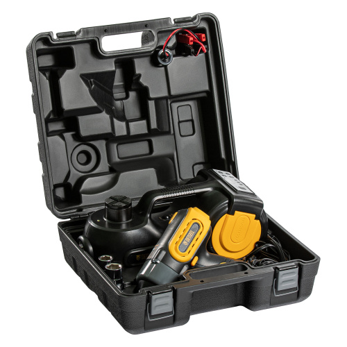 Домкрат электрогидравлический «3 в 1» (1,5 т), 12В, с гайковертом электрическим, в наборе  Denzel по ценам производителя в Санкт-Петербурге с доставкой по всей России