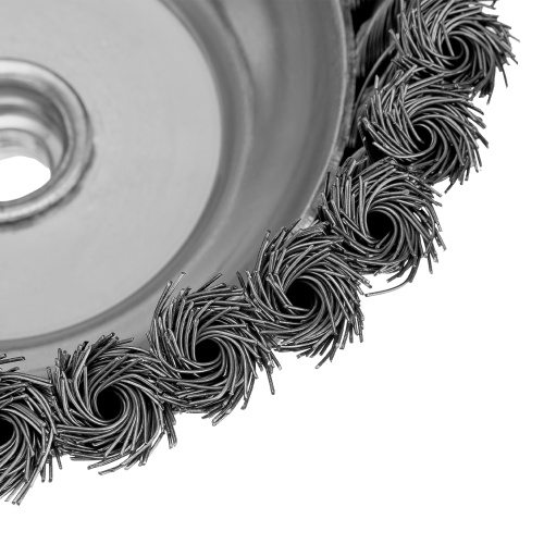 Щетка для УШМ, 150 мм, М14, "чашка", крученая проволока 0.5 мм Matrix по ценам производителя в Санкт-Петербурге с доставкой по всей России