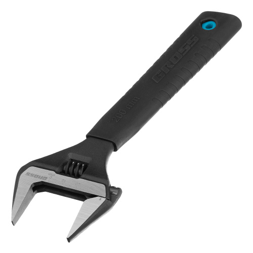 Ключ разводной, 200 мм, CrV, тонкие губки, защитные насадки Gross купить в Москве с доставкой по всей России | ProtosMarket.ru