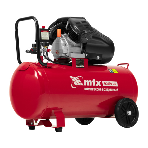 Компрессор воздушный КК-2200/100, 2,2 кВт, 350 л/мин, 100 л, прямой привод, масляный MTX по ценам производителя в Санкт-Петербурге с доставкой по всей России