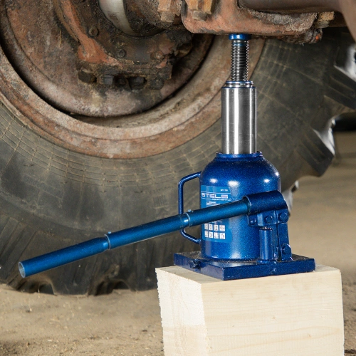 Домкрат гидравлический бутылочный телескопический, 10 т, H подъема 170-430 мм Stels по ценам производителя в Санкт-Петербурге с доставкой по всей России