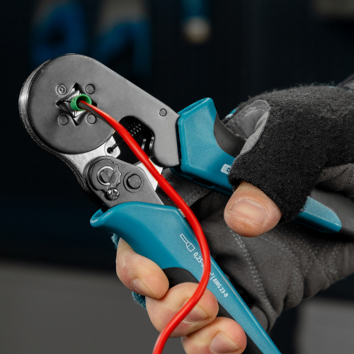 Клещи (пресс-клещи) для обжима наконечников электропроводов с сечением 0.25-8 мм2 Gross купить в Москве с доставкой по всей России | ProtosMarket.ru