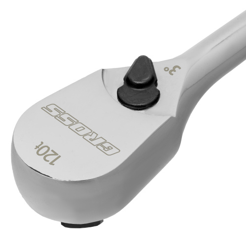 Ключ-трещотка 1/2", CrV, 120 зубьев, цельнометаллический, хром Gross купить в Москве с доставкой по всей России | ProtosMarket.ru