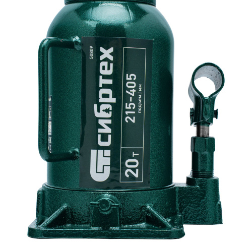Домкрат гидравлический бутылочный, 20 т, 215-405 мм Сибртех по ценам производителя в Санкт-Петербурге с доставкой по всей России