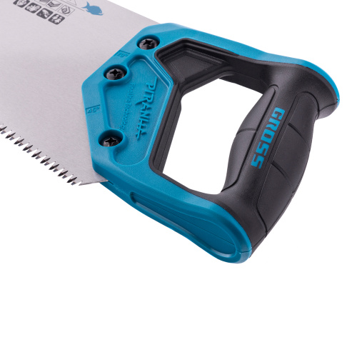 Ножовка по дереву "Piranha", 500 мм, 7-8 TPI, зуб-3D, каленый зуб, двухкомпонентная рукоятка Gross купить в Москве с доставкой по всей России | ProtosMarket.ru