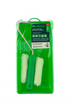 Малярный набор для работ по дереву: кювета 150 мм х 290 мм и мини-валик 110 мм Сибртех купить в Москве с доставкой по всей России | ProtosMarket.ru