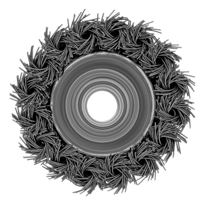 Щетка для УШМ, 65 мм, М14, "чашка", крученая проволока 0.5 мм Matrix по ценам производителя в Санкт-Петербурге с доставкой по всей России