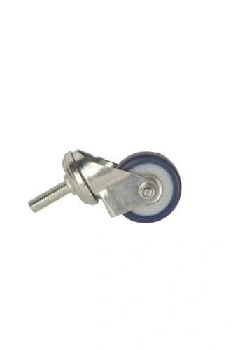 Колесо аппаратное поворотное SCtv 25 50 мм с болтом (синяя резина) по ценам производителя в Санкт-Петербурге с доставкой по всей России