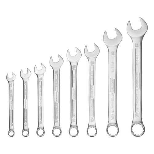 Набор ключей комбинированных 8-19 мм, 8 шт, CrV, холодный штамп Gross купить в Москве с доставкой по всей России | ProtosMarket.ru