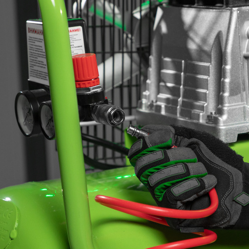 Компрессор воздушный КР-2200/100, 2.2 кВт, 350 л/мин, 100 л, ременной привод, масляный Сибртех по ценам производителя в Санкт-Петербурге с доставкой по всей России