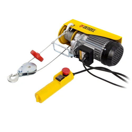 Тельфер электрический TF-500, 0.5 т, 1020 Вт, высота 12 м, 10 м/мин Denzel по ценам производителя в Санкт-Петербурге с доставкой по всей России