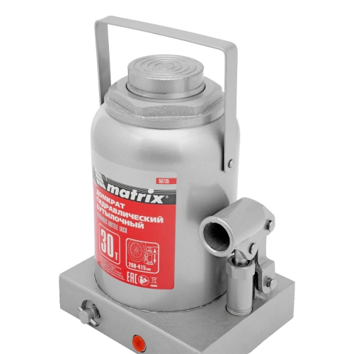 Домкрат гидравлический бутылочный, 30 т, высота подъема 260-415 мм Matrix по ценам производителя в Санкт-Петербурге с доставкой по всей России