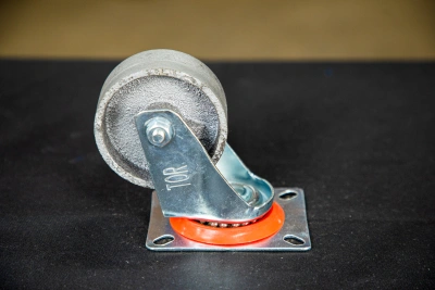 Колесо поворотное чугунное EM01 VKV 80 80 мм термостойкое купить в Москве с доставкой по всей России | ProtosMarket.ru