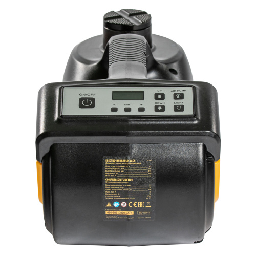 Домкрат электрогидравлический «3 в 1» (1,5 т), 12В, с гайковертом электрическим, в наборе  Denzel по ценам производителя в Санкт-Петербурге с доставкой по всей России