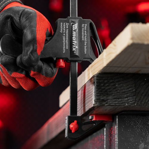 Струбцина универсальная F-образная, 200 х 315 х 45 мм, пластмассовый корпус Matrix купить в Москве с доставкой по всей России | ProtosMarket.ru