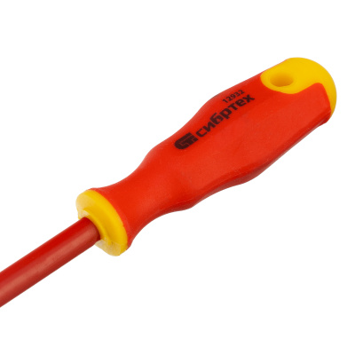 Отвертка диэлектрическая SL4 х 100 мм, CrV, до 1000 В, двухкомпонентная рукоятка Сибртех купить в Москве с доставкой по всей России | ProtosMarket.ru