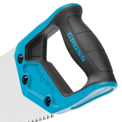 Ножовка по дереву "Piranha", 400 мм, 7-8 TPI, зуб-3D, каленый зуб, двухкомпонентная рукоятка Gross купить в Москве с доставкой по всей России | ProtosMarket.ru