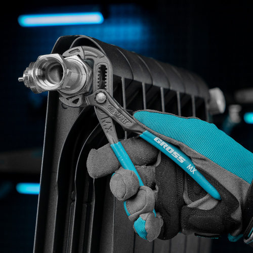 Клещи переставные, кнопочный механизм, обливные рукоятки, 180 мм Gross по ценам производителя в Санкт-Петербурге с доставкой по всей России