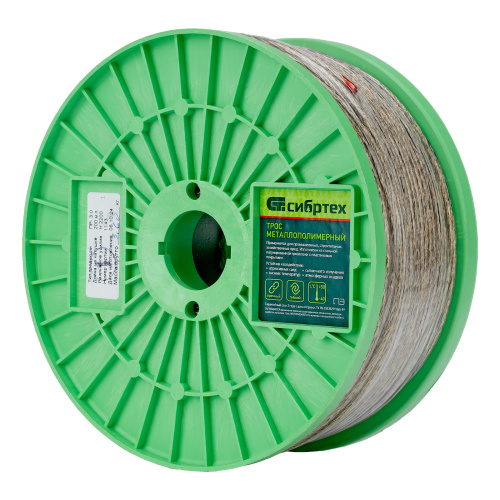 Трос металлополимерный прозрачный ПР-3.0, толщина 3.0 мм, катушка 200 метров Сибртех купить в Москве с доставкой по всей России | ProtosMarket.ru