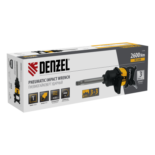 Ударный пневмогайковерт IW2600, 1", 4000 об/мин, 2600 Нм Denzel купить в Москве с доставкой по всей России | ProtosMarket.ru
