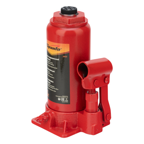 Домкрат гидравлический бутылочный, 5 т, h подъема 195-380 мм Sparta по ценам производителя в Санкт-Петербурге с доставкой по всей России