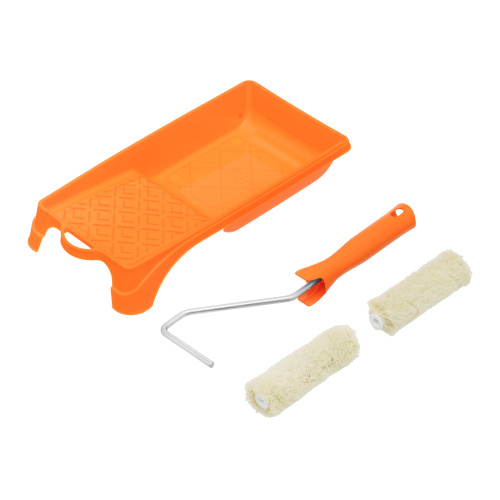 Малярный набор для фасадных работ: кювета 150 мм х 290 мм и мини-валик 110 мм Сибртех купить в Москве с доставкой по всей России | ProtosMarket.ru
