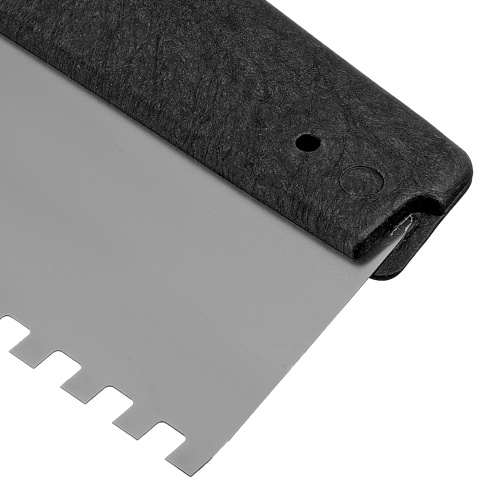 Шпатель из нержавеющей стали, 250 мм, зуб 6 х 6 мм, пластмассовая ручка Сибртех купить в Москве с доставкой по всей России | ProtosMarket.ru