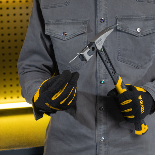 Молоток кровельщика 600 г, цельнокованый, боек с магнитом, двухкомп. обрезин. рук-ка Denzel купить в Москве с доставкой по всей России | ProtosMarket.ru