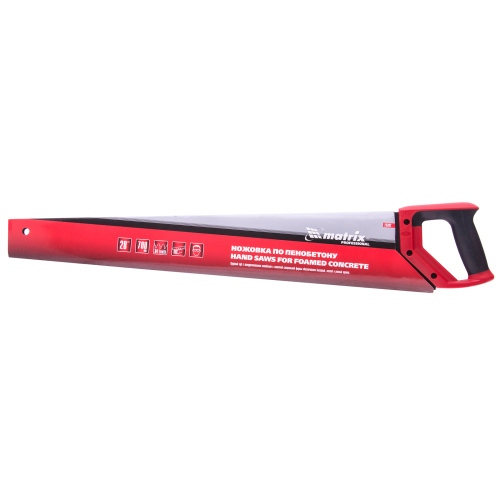 Ножовка по пенобетону, 700 мм, защитное покрытие, твердосплавные напайки на зубья, двухкомпонентная рукоятка Matrix купить в Москве с доставкой по всей России | ProtosMarket.ru