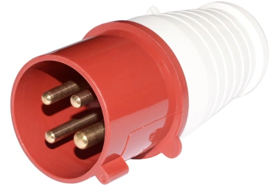 Вилка 024 3Р+РЕ 32А 380В IP44 по ценам производителя в Санкт-Петербурге с доставкой по всей России