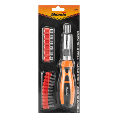 Отвертка реверсивная с шарниром, биты, торцевые головки, 18 шт, Sparta купить в Москве с доставкой по всей России | ProtosMarket.ru