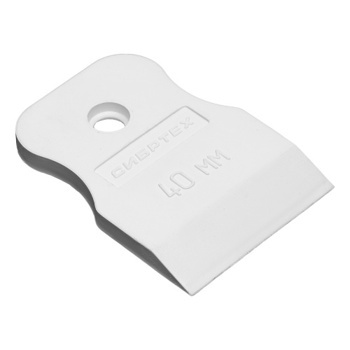 Шпатель, белая резина, 40 мм Сибртех по ценам производителя в Санкт-Петербурге с доставкой по всей России