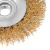 Щетка для УШМ, 100 мм, М14, "тарелка", латунированная витая проволока Matrix по ценам производителя в Санкт-Петербурге с доставкой по всей России