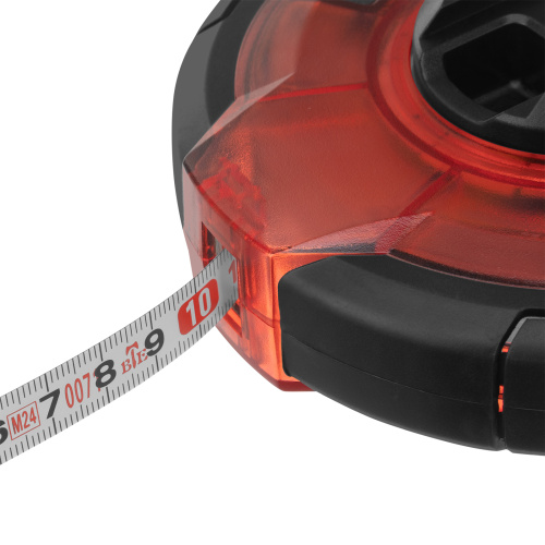 Рулетка геодезическая 30 м х 12,5 мм, закрытый корпус, стальная лента, односторонняя шкала, Pro Matrix по ценам производителя в Санкт-Петербурге с доставкой по всей России