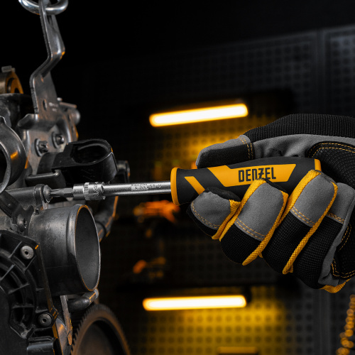 Набор инструментов, 1/2", 1/4", CrV, S2, пластиковый кейс, 82 предмета Denzel купить в Москве с доставкой по всей России | ProtosMarket.ru