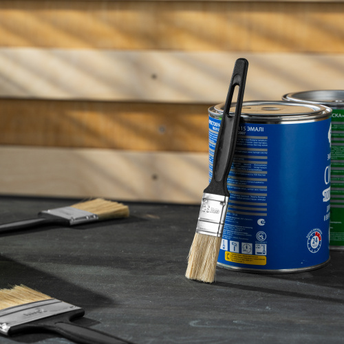 Кисть флейцевая "Стандарт", 25 х 6 мм, натуральная щетина, пластиковая ручка Сибртех купить в Москве с доставкой по всей России | ProtosMarket.ru