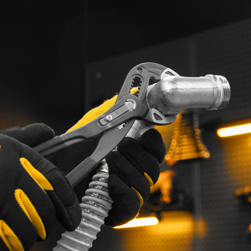 Клещи переставные, кнопочный механизм, обливные рукоятки, 250 мм Denzel купить в Москве с доставкой по всей России | ProtosMarket.ru